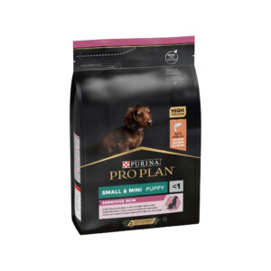 PRO PLAN - Sensitive Skin Small & Mini Adult (3 kg) - Pienso seco para Perros Adultos de Raza Mini y Pequeña con Piel Sensible (Salmón)