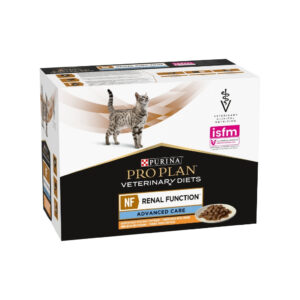 PRO PLAN DV - Feline NF Renal Function Advanced Care Sobres Pollo (10x85 gr) - Comida Húmeda para Gatos que Ayuda a Manejar la Insuficiencia Renal Crónica