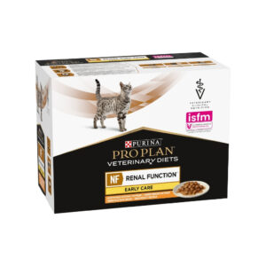 PRO PLAN DV - Feline NF Renal Function Early Care Sobres Pollo (10x85 gr) - Comida Húmeda para Gatos que Ayuda a Manejar la Insuficiencia Renal Crónica