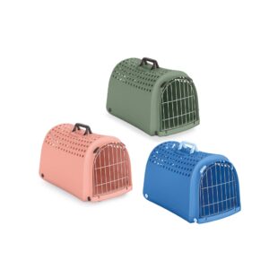 IMAC - Linus Second Life Plastic (50x32x34,5 cm) - Transportín para Gatos y Perros de Raza Pequeña