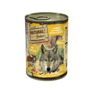 NATURAL GREATNESS - Canguro con Piña, Mango y Espirulina (400 gr) - Alimento Húmedo Completo para Perros Adultos (Gama Complet-Ancestral Exotic)
