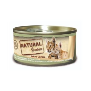NATURAL GREATNESS - Pechuga de Pollo (70 gr) - Alimento Húmedo Complementario para Gatitos y Adultos (Gama Classic)