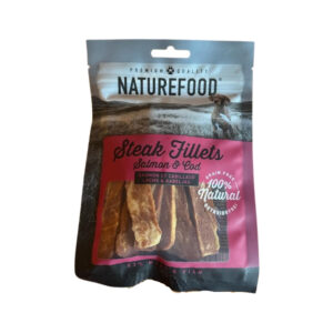 NATUREFOOD - Steak Fillets Salmón & Cod (100 gr) - Filetes de lomo de Salmón y Bacalao