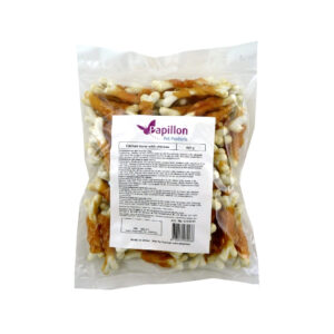 PAPILLON - Huesos de calcio enrollados con pollo para Perros (Bolsa de 1 kg)