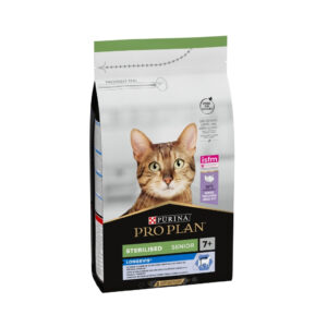 PRO PLAN - Sterilised Senior 7+ Longevis - Pienso Seco para Gatos Senior (7+) Esterilizados (Pavo)