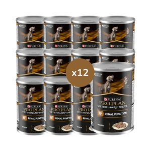 PRO PLAN DV - Canine NF Renal Function (12x400 gr) - Comida Húmeda en Mousse para Perros que Ayuda a Controlar la Insuficiencia Renal Crónica