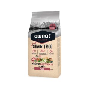 OWNAT - GF Just - Adult Dog Duck (14 kg) - Pienso Seco Sin Cereales para Perros Adultos de Todas las Razas (Pato)