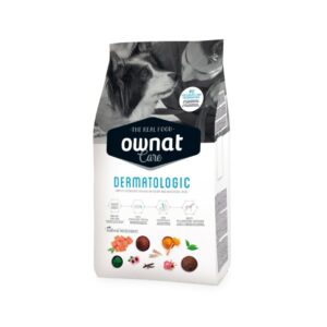 OWNAT - Care - Dermatologic Dog (10 kg) - Pienso Seco para Perros de Todas las Edades y Razas con Piel Sensible (Salmón)