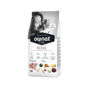 OWNAT - Care - Renal Cat (3 kg) - Pienso Seco para Gatos Adultos que Ayuda a la Función Renal (Pollo)