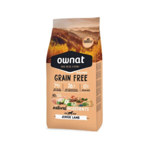 OWNAT - GF Prime - Junior Dog Lamb (12 kg) - Pienso Seco Sin Cereales para Perros Cachorros de Todas las Razas (Cordero)