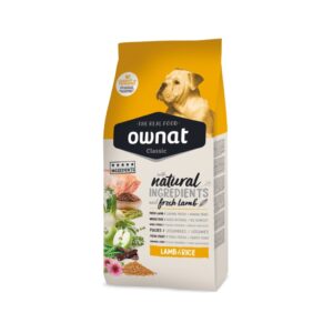 OWNAT - Classic - Lamb & Rice Dog - Pienso Seco para Perros Adultos de Todas las Razas (Cordero y Arroz)