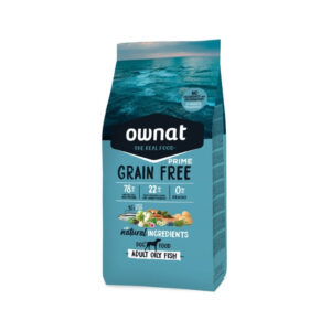 OWNAT - GF Prime - Adult Dog Oily Fish (12 kg) - Pienso Seco Sin Cereales para Perros Adultos de Todas las Razas (Pescado)