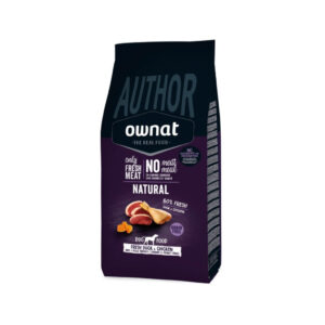 OWNAT - Author - GF Fresh Duck & Chicken Dog (10 kg) - Pienso Seco Sin Cereales para Perros Adultos Todas las Razas (Pato y Pollo Frescos)