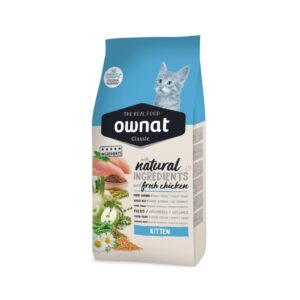 OWNAT - Classic - Kitten Cat (4 kg) - Pienso Seco para Gatitos (1-12 Meses) (Pollo)