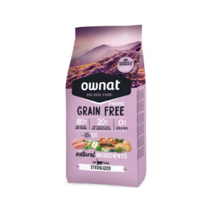 OWNAT - GF Prime - Adult Cat Sterilized (8 kg) - Pienso Seco Sin Cereales para Gatos Adultos Esterilizados (Pollo y Pavo)