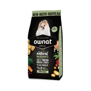 OWNAT - Ultra - Mini Adult Dog (3 kg) - Pienso Seco para Perros Adultos de Raza Pequeña (Pollo y Pavo)