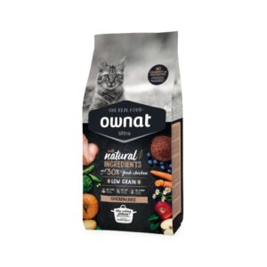 OWNAT - Ultra - Chicken & Rice Cat (1,5kg) - Pienso Seco para Gatos Adultos (Pollo y Arroz)