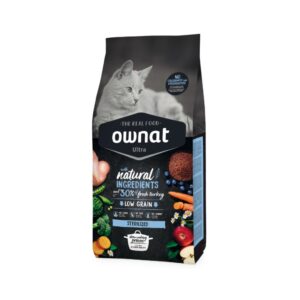 OWNAT - Ultra - Sterilized Cat (1,5kg) - Pienso Seco para Gatos Adultos Esterilizados (Pavo)