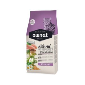 OWNAT - Classic - Sterilized Cat (15 kg) - Pienso Seco para Gatos Adultos Esterilizados (Pollo)