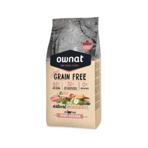 OWNAT - GF Just - Adult Cat Chicken (8 kg) - Pienso Seco Sin Cereales para Gatos Adultos (Pollo)