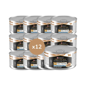PRO PLAN DV - Feline NF Renal Function Advanced Care Lata (12x195 gr) - Comida Húmeda para Gatos que Ayuda en la Insuficiencia Renal Crónica