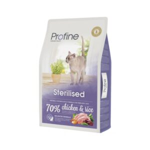 PROFINE - Cat Sterilised Chicken & Rice - Pienso seco Para Gatos Adultos Esterilizados (Pollo y Arroz)