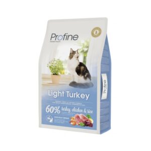 PROFINE - Cat Light Turkey, Chicken & Rice - Pienso seco Light Para Gatos Adultos con Control de Peso (Pavo, Pollo y Arroz)