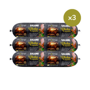 PROFINE - Chicken & Vegetables (3x800 gr) - Comida Húmeda en Salchicha para Perros (Pollo y Vegetales)