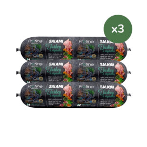 PROFINE - Turkey & Vegetables (3x800 gr) - Comida Húmeda en Salchicha para Perros (Pavo y Vegetales)