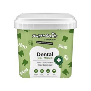 MOMENTS - Dental Mini/Medium (500 gr) - Barritas Dentales Sin Cereales de Cuidado Dental para Perros Adultos de Raza Pequeña y Mediana (Pollo)