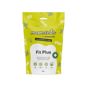 MOMENTS - Fit Plus (150 gr) - Snacks Sin Cereales para Perros Adultos de Todas las Razas para Mantener en Buen Estado el Peso Corporal (Pollo)
