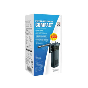 ICA - Compact 200 (200 L/H) - Filtro Interior para Acuarios y Tortugueras