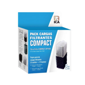 ICA - Pack 3 Cargas Filtrantes para Filtro Compact 400
