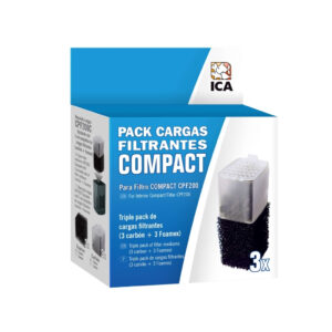 ICA - Pack 3 Cargas Filtrantes para Filtro Compact 200