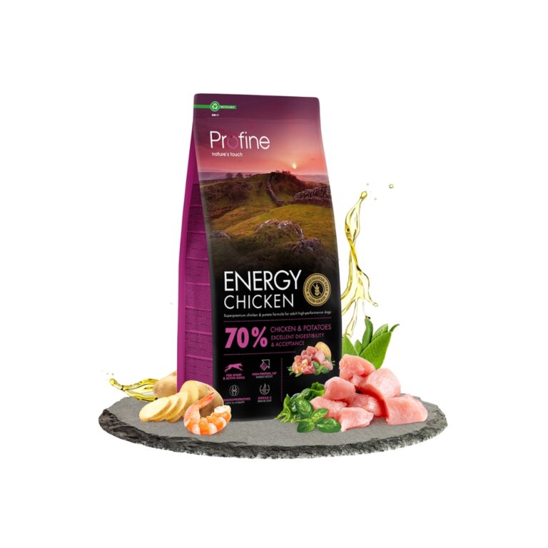 PROFINE - Energy Chicken - Pienso Seco para Perros Adultos de Todas las Razas con Alta Energía (Pollo y Patatas)