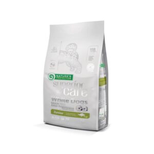 NATURE´S PROTECTION - White Dogs Junior (1,5 kg) - Pienso seco sin Cereales para Perros Cachorros de Raza Pequeña con Pelaje Blanco (Pescado Blanco)