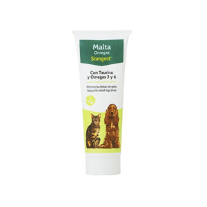STANGEST - Malta Omegas (100 gr) - Alimento Complementario para Ayudar a la Función Digestiva y Dérmica en Perros y Gatos