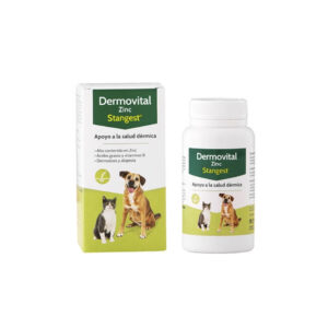 STANGEST - Dermovital Zinc (60 Comprimidos) - Alimento Complementario para el Apoyo de la Función Dérmica en Perros y Gatos
