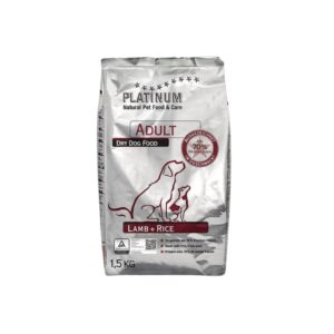 PLATINUM - Lamb And Rice (1,5 kg) - Pienso Semi Seco para Perros de Todas las Edades y Razas (Cordero y Arroz)
