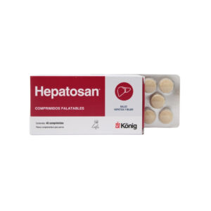 KONIG - Hepatosán (40 Comprimidos) - Alimento Complementario en Protector de la Función Hepática y Biliar de los Perros
