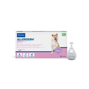 VIRBAC - Allerderm Stop On (6x4 ml) - Pipetas para el Cuidado de la Piel de Perros de Raza Mediana y Grande (>10 kg)