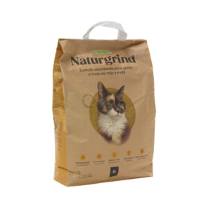 WUAPU - Naturgrind - Sustrato Aglomerante para Gatos 100% Natural a Base de Mijo y Maíz (2 Formatos)