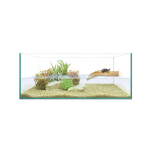 ICA - ReptiSelva - Kit Tortuguera Isla (50 cm) - Kit Completo de Tortuguera de Cristal