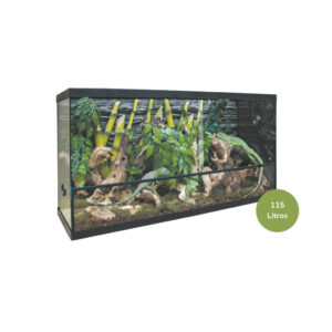 ICA - Repti Selva - Terrario (115 Litros) - Terrario de Cristal ideal para Reptiles, Anfibios, Arácnidos y Pequeños Animales