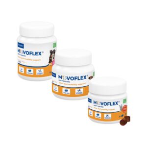 VIRBAC - Movoflex Soft Chews Perros (30 Comprimidos) - Alimento Complementario para la Salud Articular en Perros de Todas las Edades