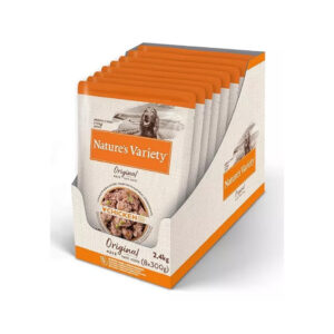 NATURE´S VARIETY - No Grain (8x300 gr) - Alimento Completo de Pollo en Paté para Perros Adultos de Raza Mediana y Grande (+10 kg)