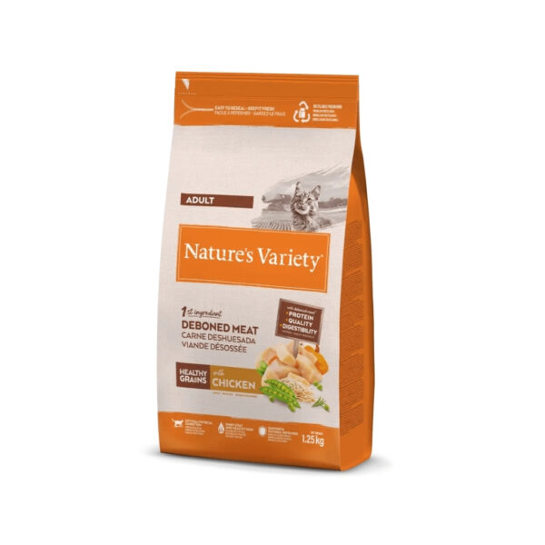 NATURE´S VARIETY - Healthy Grains (Adult Chicken) - Pienso Seco de Pollo para Gatos Adultos