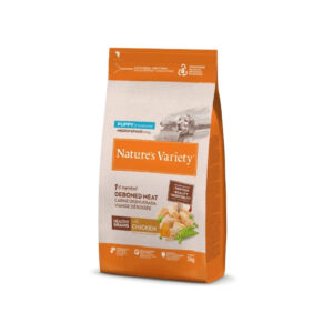 NATURE´S VARIETY - Healthy Grains (Puppy Medium & Maxi Chicken) - Pienso Seco de Pollo Campero para Perros Cachorros (2-12 Meses) de Raza Mediana y Grande (Mas de 10 kg)