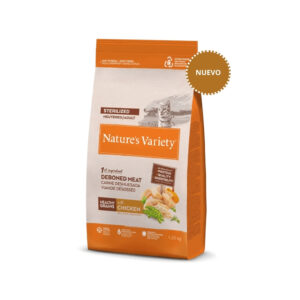 NATURE´S VARIETY - Healthy Grains (Adult Sterilized Chicken) - Pienso Seco de Pollo para Gatos Adultos Esterilizados