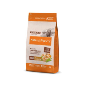NATURE´S VARIETY - Healthy Grains (Adult Med & Maxi Chicken) - Pienso Seco de Pollo Campero para Perros Adultos (+12 Meses) de Raza Mediana y Grande (+10 kg)